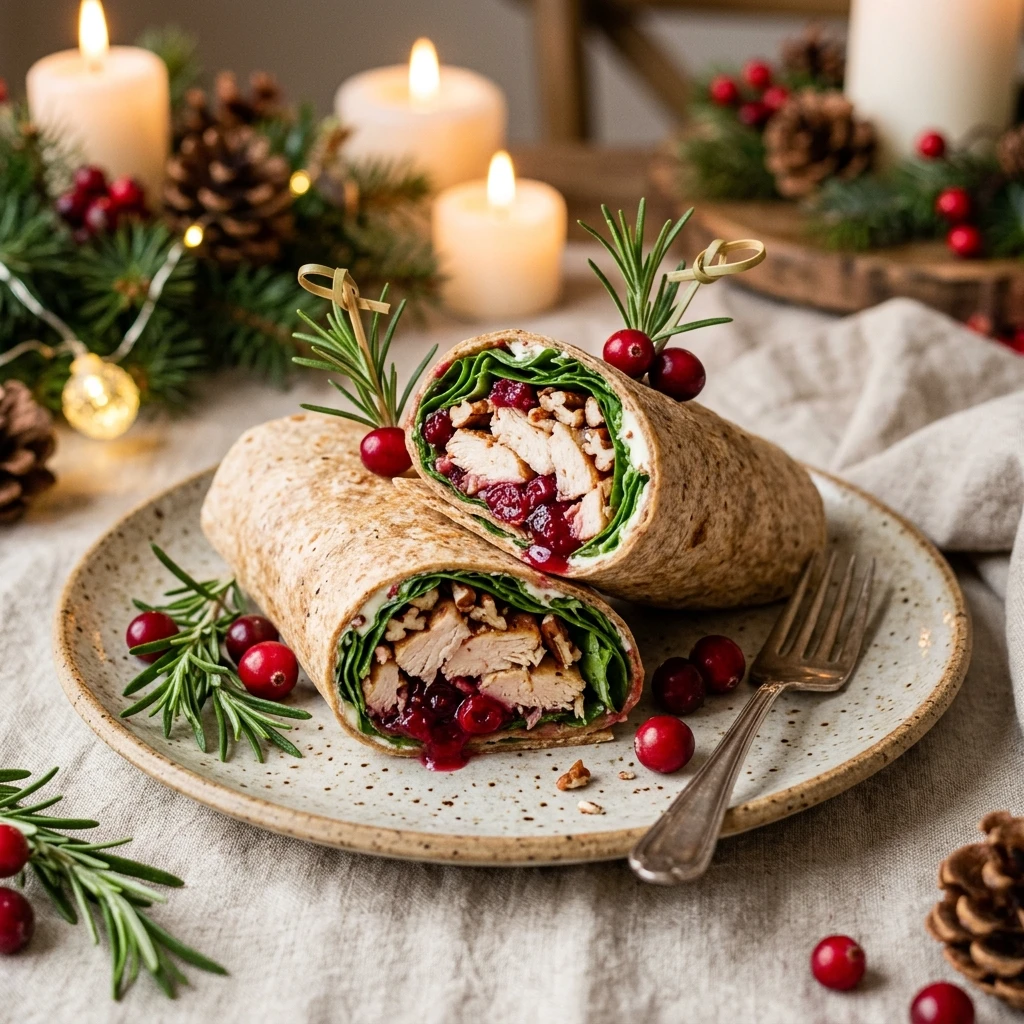 Cranberry Chicken Wraps - Christmas Dinner Quick