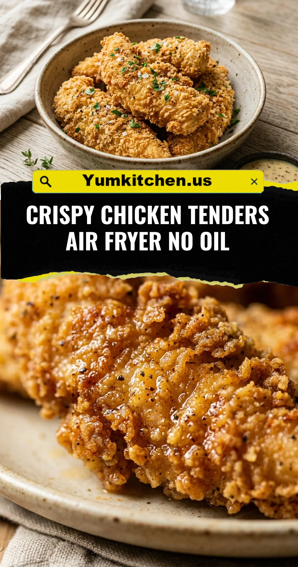 Crispy Chicken Tenders Air Fryer No Oil
