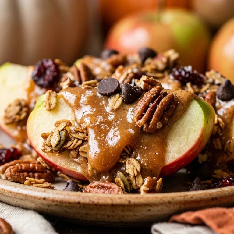 Fall Themed Desserts - Caramel Apple Nachos Healthy