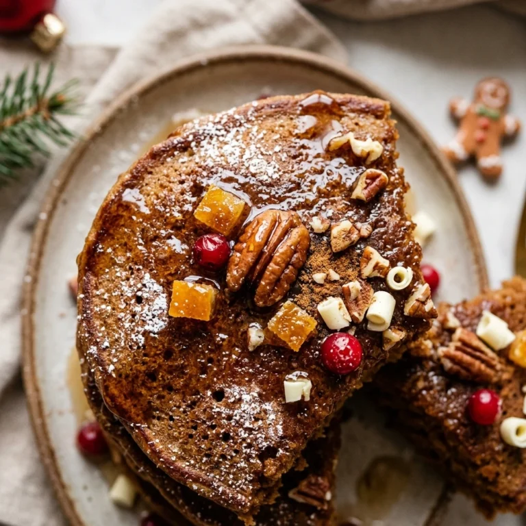 Gingerbread Pancakes - Christmas Breakfast Healthy