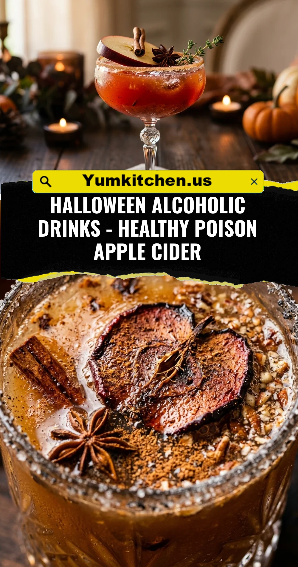 Halloween Alcoholic Drinks - Healthy Poison Apple Cider