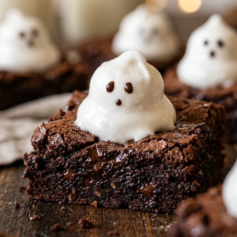Halloween Birthday Cakes - Ghost Brownies Almond Flour