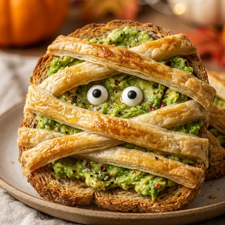 Halloween Breakfast - Mummy Avocado Toast Halloween