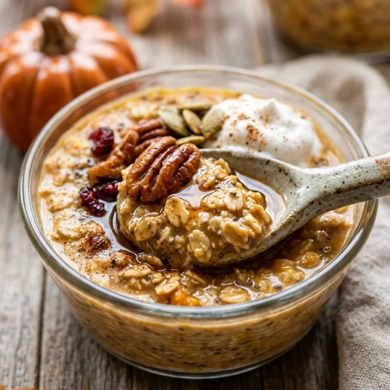 Halloween Breakfast - Pumpkin Spice Overnight Oats