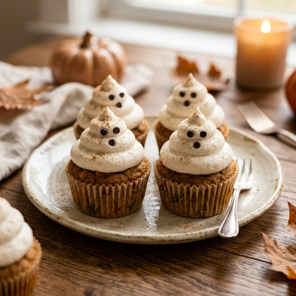 Halloween Cake Design - Ghost Cupcakes Healthy