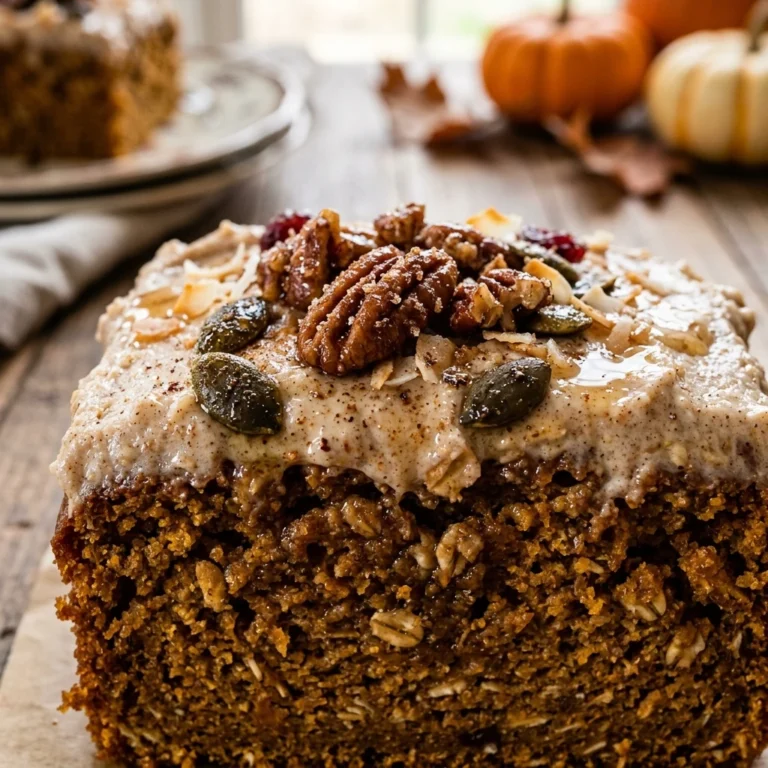 Halloween Cake Ideas - Pumpkin Spice Oat Cake Healthy