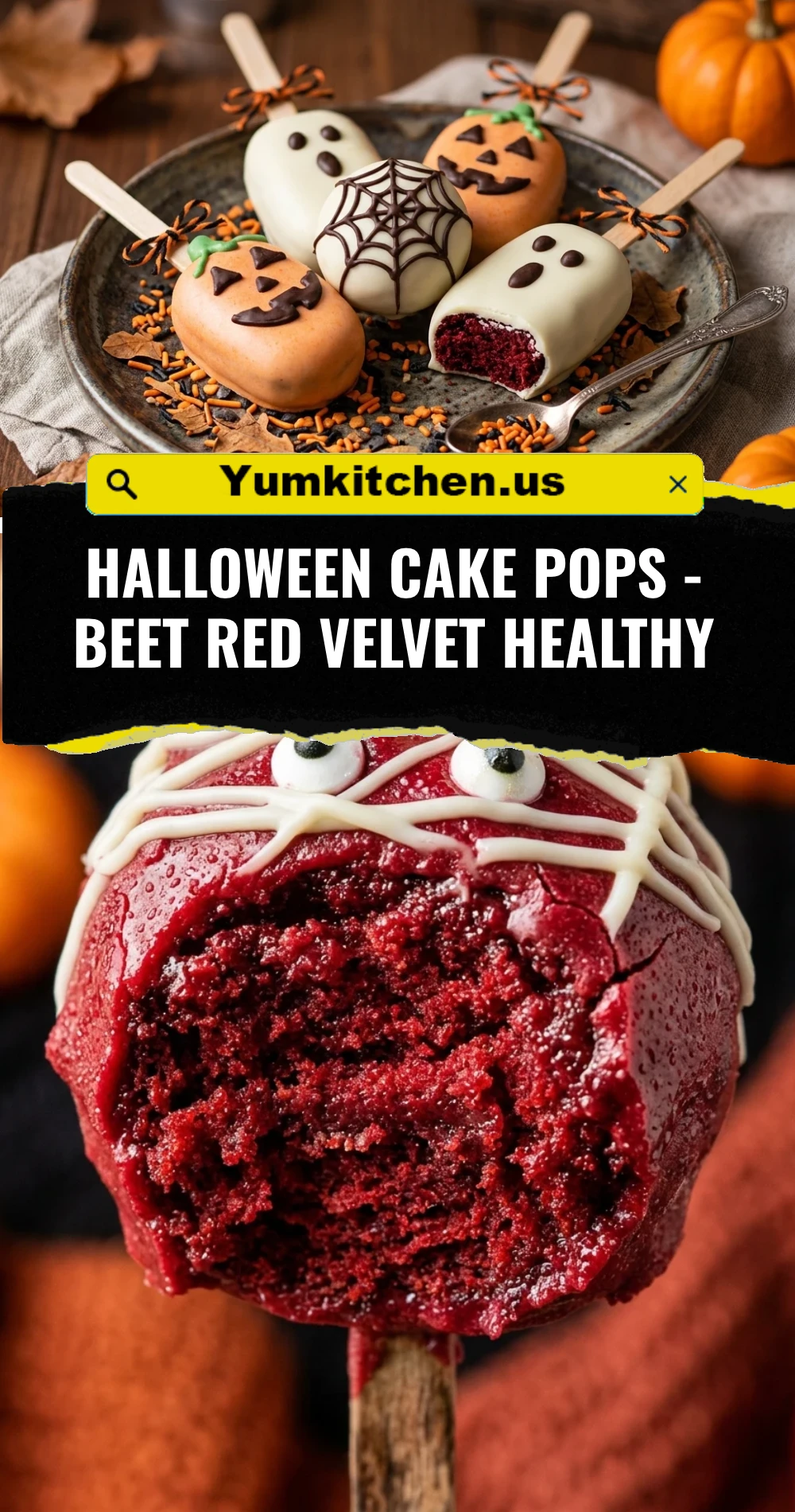 Halloween Cake Pops - Beet Red Velvet Healthy