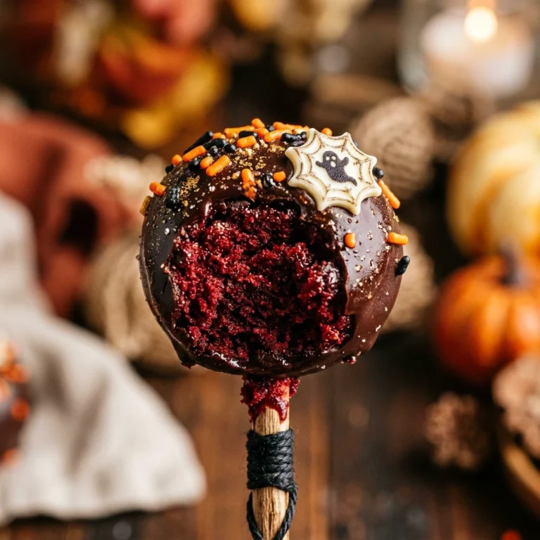 Halloween Cake Pops - Beet Red Velvet Healthy