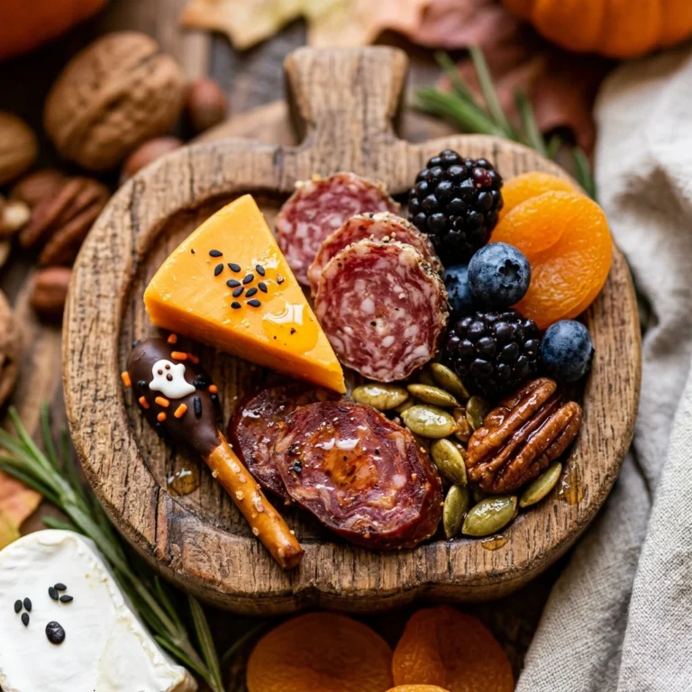 Halloween Charcuterie Board - Pumpkin Shaped Snack Board