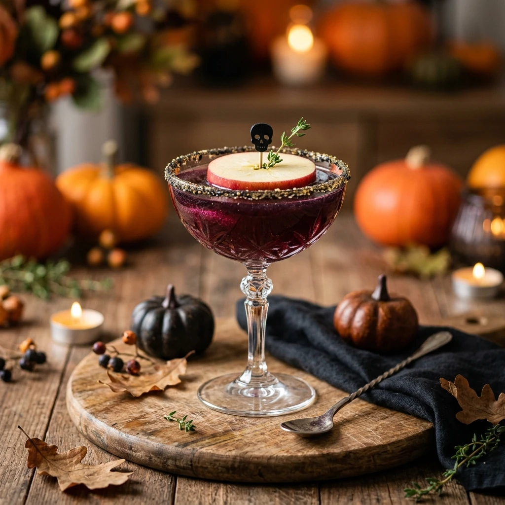 Halloween Cocktails Easy - Poison Apple Cocktail