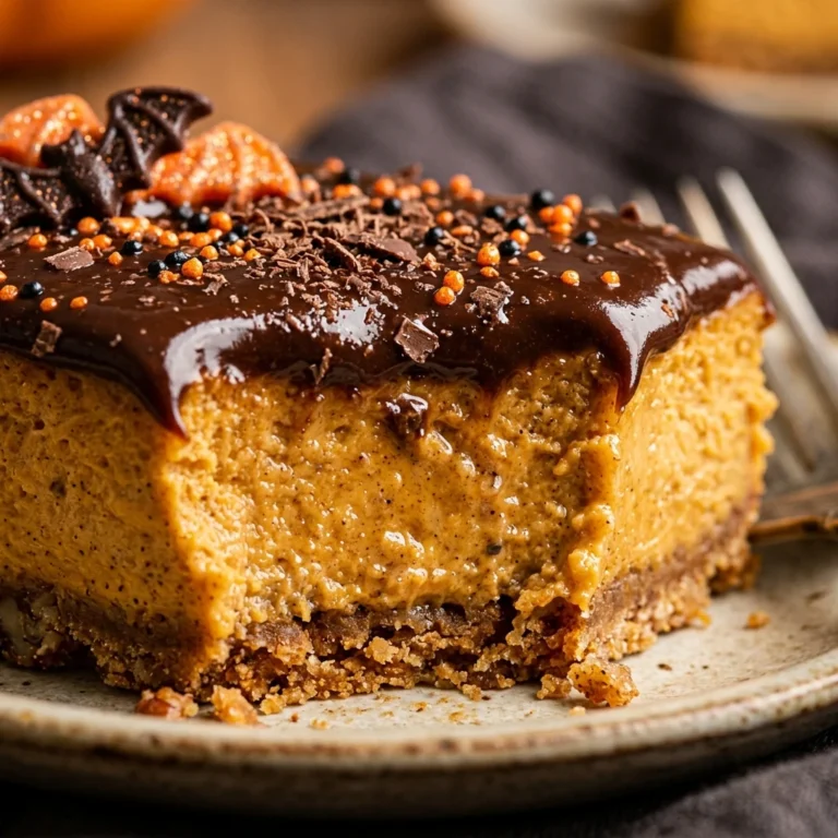 Halloween Desserts For Parties - Pumpkin Cheesecake Bars
