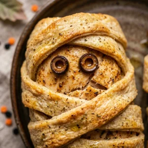 Halloween Dinner Ideas – Mummy Chicken Wraps Quick
