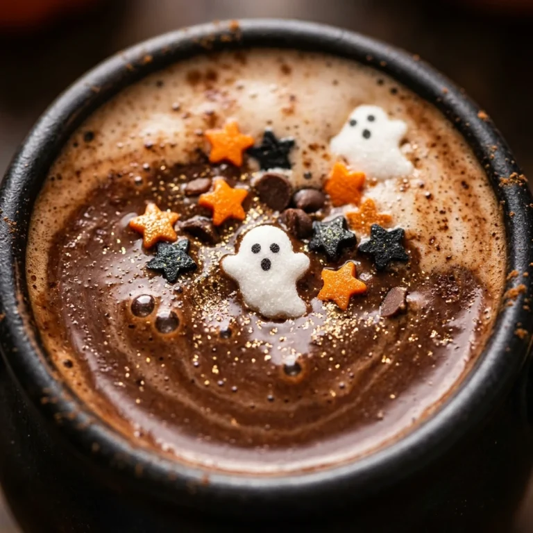 Halloween Drinks - Cauldron Hot Chocolate Oat Milk