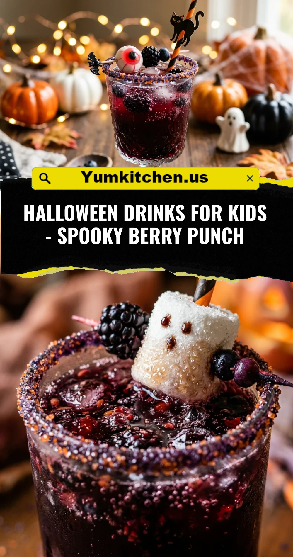Halloween Drinks For Kids - Spooky Berry Punch