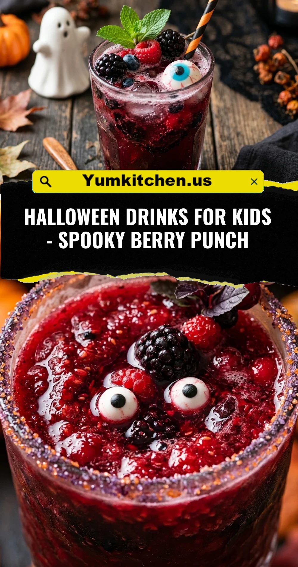 Halloween Drinks For Kids - Spooky Berry Punch