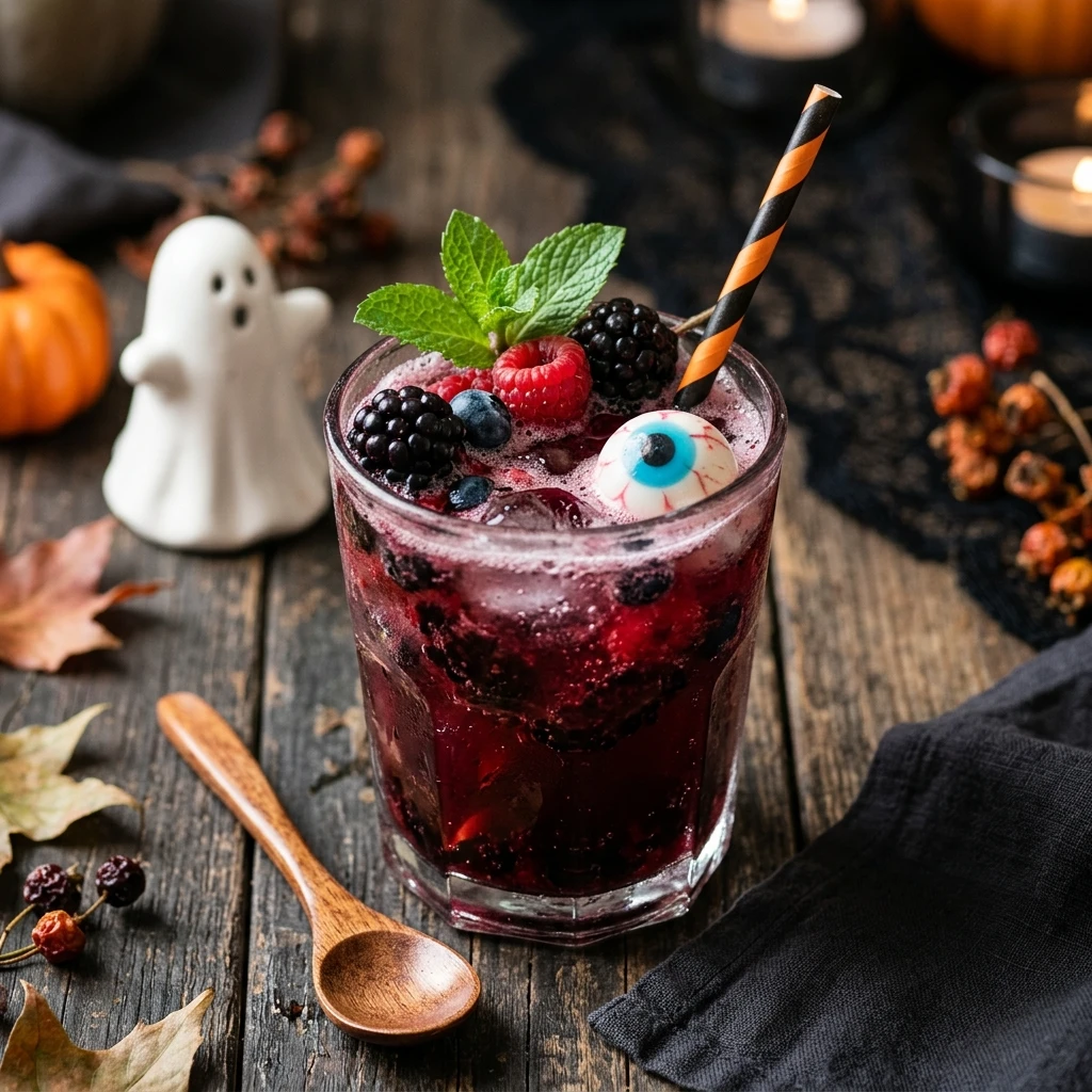 Halloween Drinks For Kids - Spooky Berry Punch