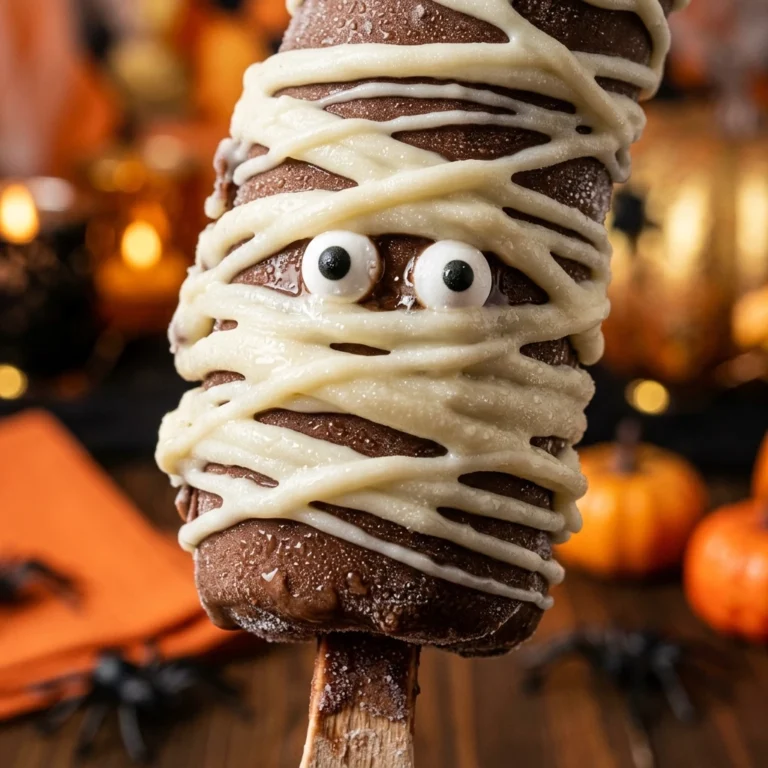 Halloween Drinks Nonalcoholic Kids - Mummy Banana Pops Frozen