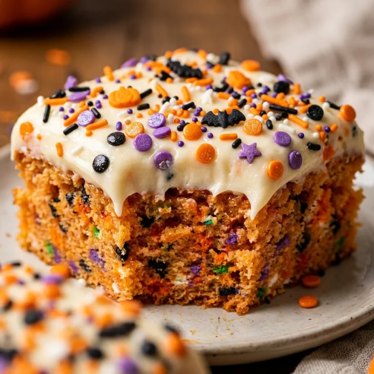 Halloween Funfetti Dot Cake (Viral Pinterest Recipe)