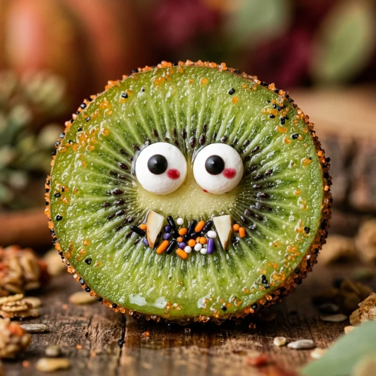 Halloween Lunch Ideas - Monster Kiwi Cups