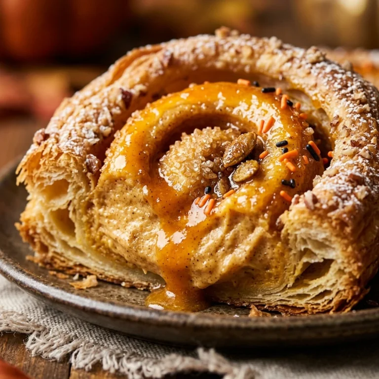 Halloween Lunch - Pumpkin Cream Cheese Danish
