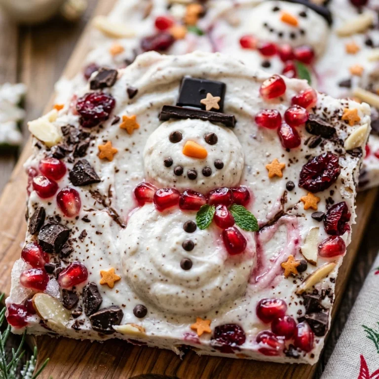 Halloween Party Desserts Healthy - Snowman Yogurt Bark Christmas Crossover