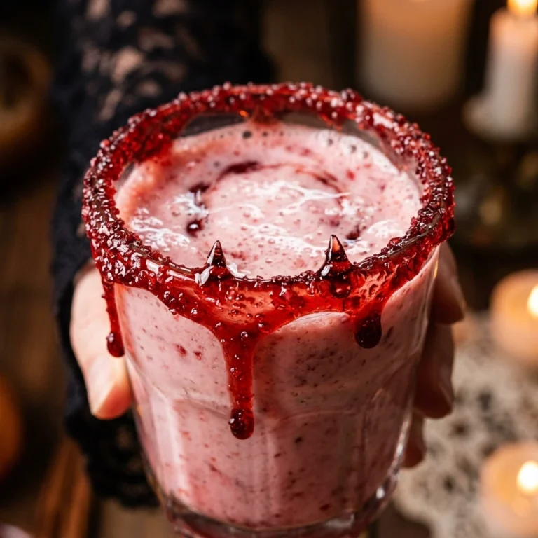 Halloween Party Drinks - Vampire Strawberry Milk