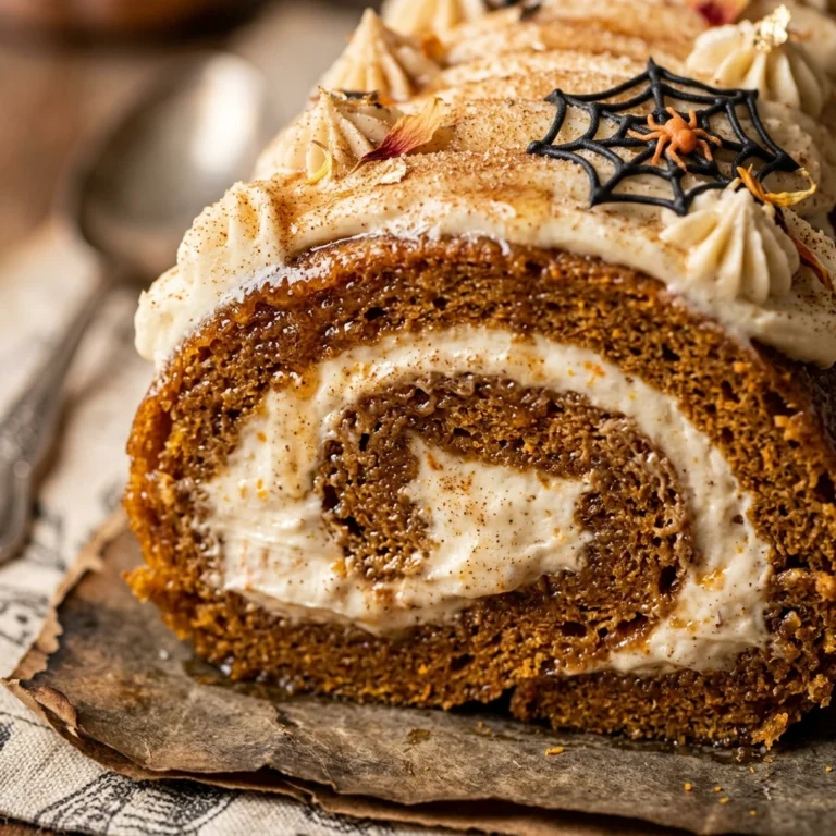 Halloween Vintage Cake - Pumpkin Roll Vintage Style