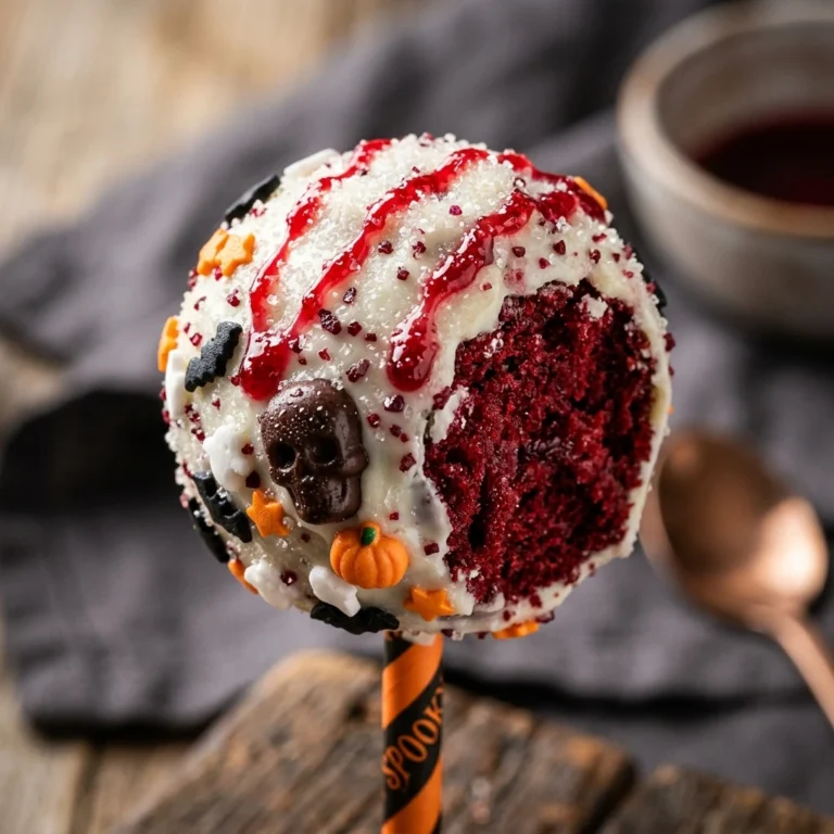 Healthy Beet Red Velvet Cake Pops - Halloween Cake Pops