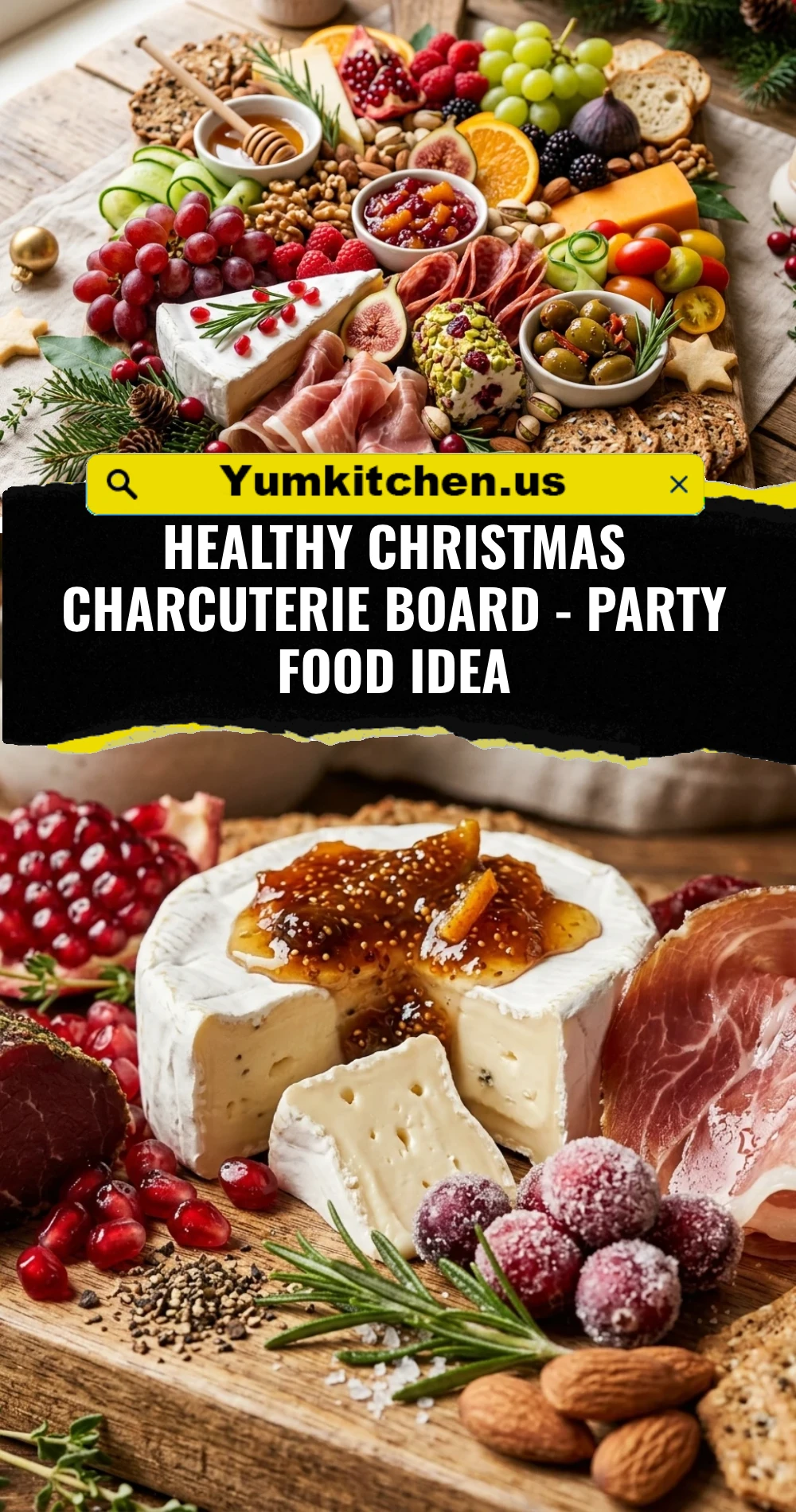 Healthy Christmas Charcuterie Board - Party Food Idea
