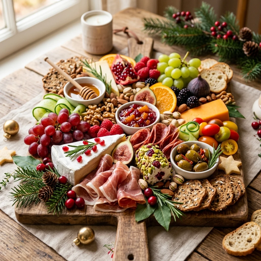 Healthy Christmas Charcuterie Board - Party Food Idea