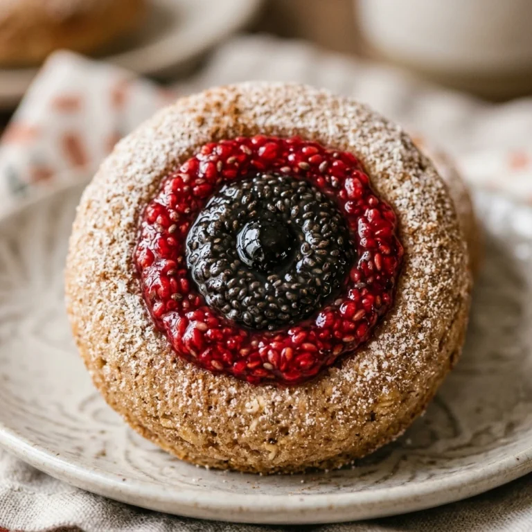 Healthy Eyeball Chia Jam Donuts - Halloween Breakfast Ideas