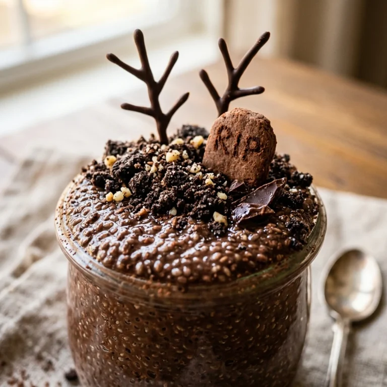 Healthy Graveyard Chocolate Chia Pudding