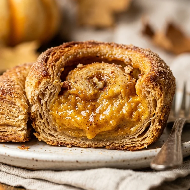 Healthy Pumpkin Cream Cheese Danish - Fall Breakfast