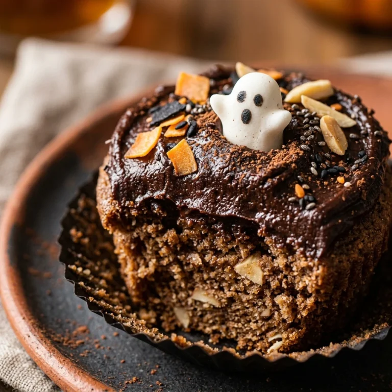 Healthy Spooky Cupcakes - Almond Flour Halloween Cupcakes