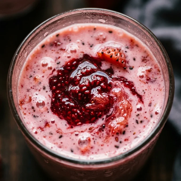 Healthy Vampire Strawberry Milk - Halloween Drink