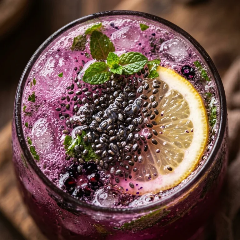 Healthy Witches Brew Chia Lemonade - Fun Halloween Drinks