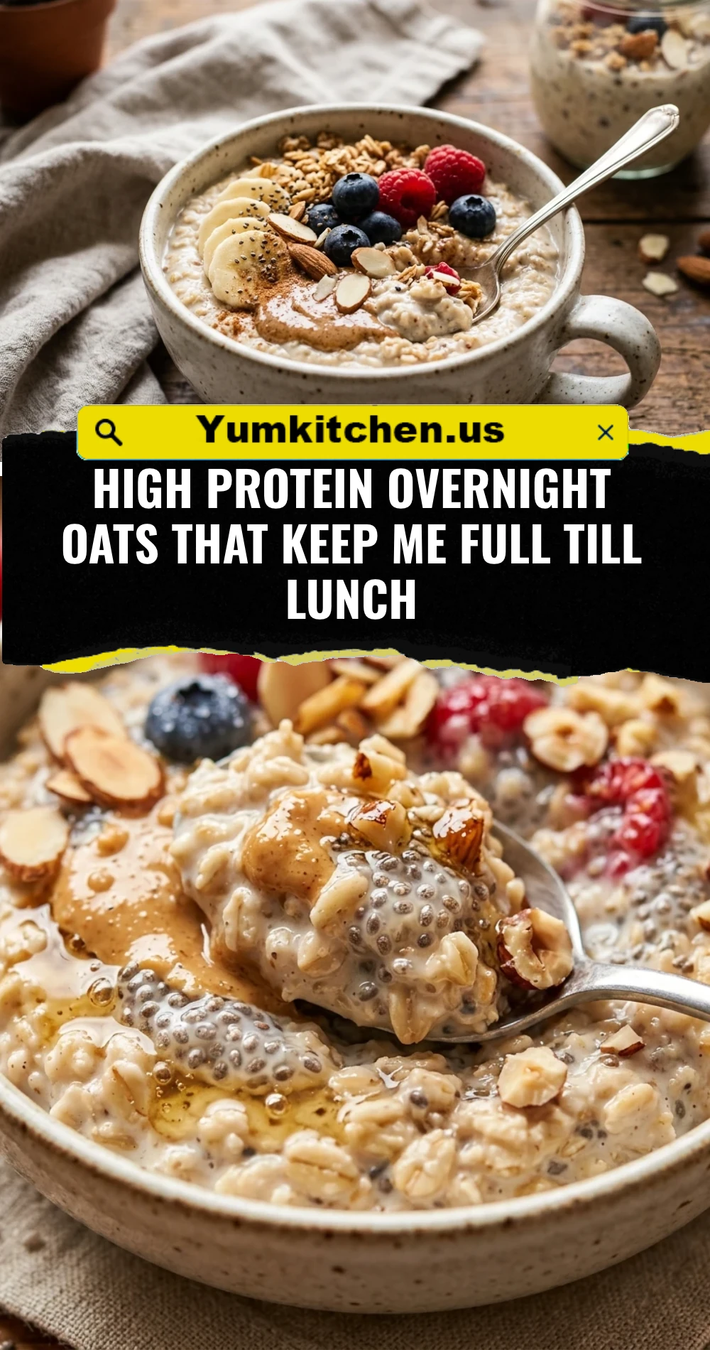High Protein Overnight Oats That Keep Me Full Till Lunch