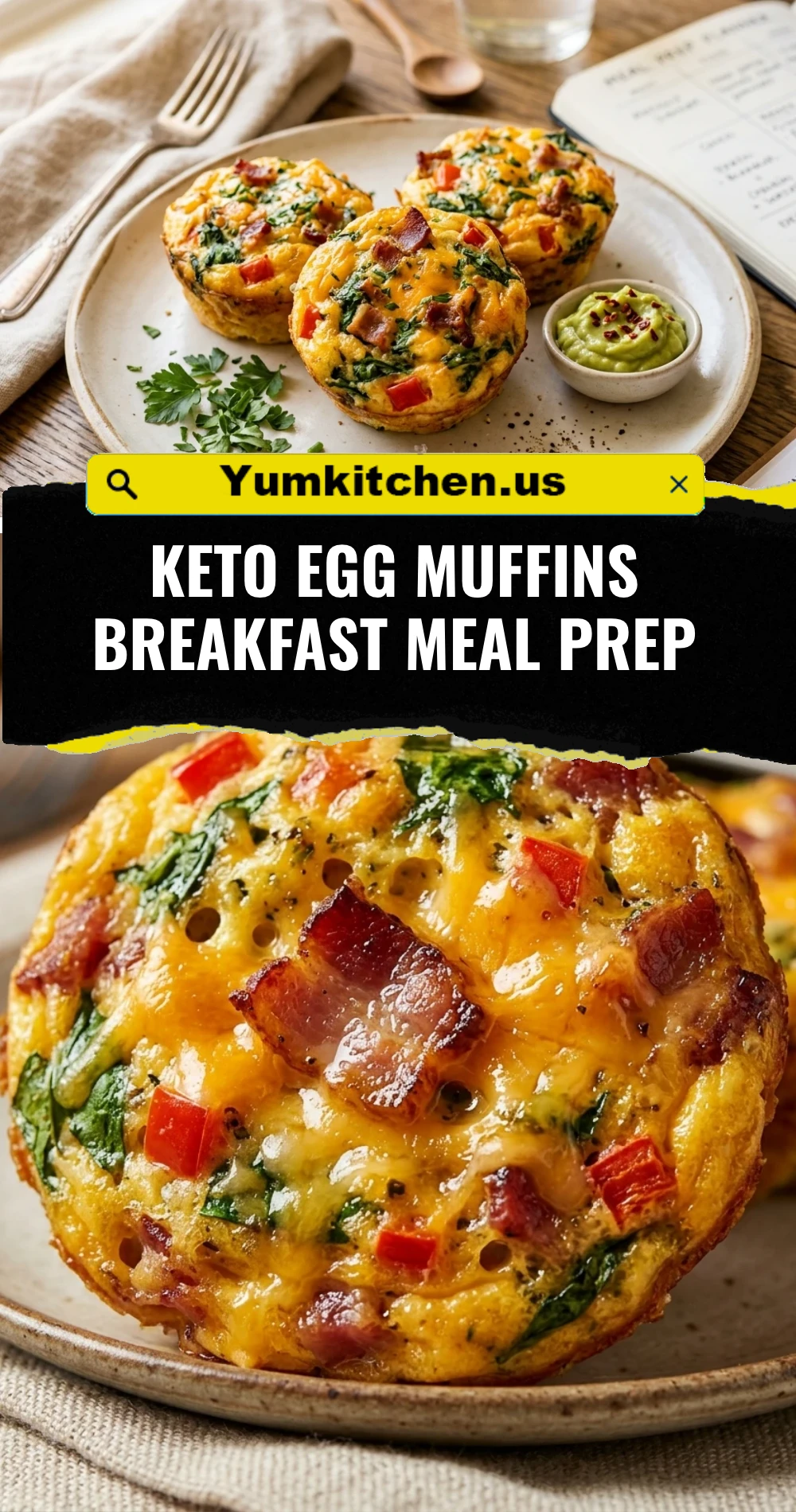 Keto Egg Muffins Breakfast Meal Prep