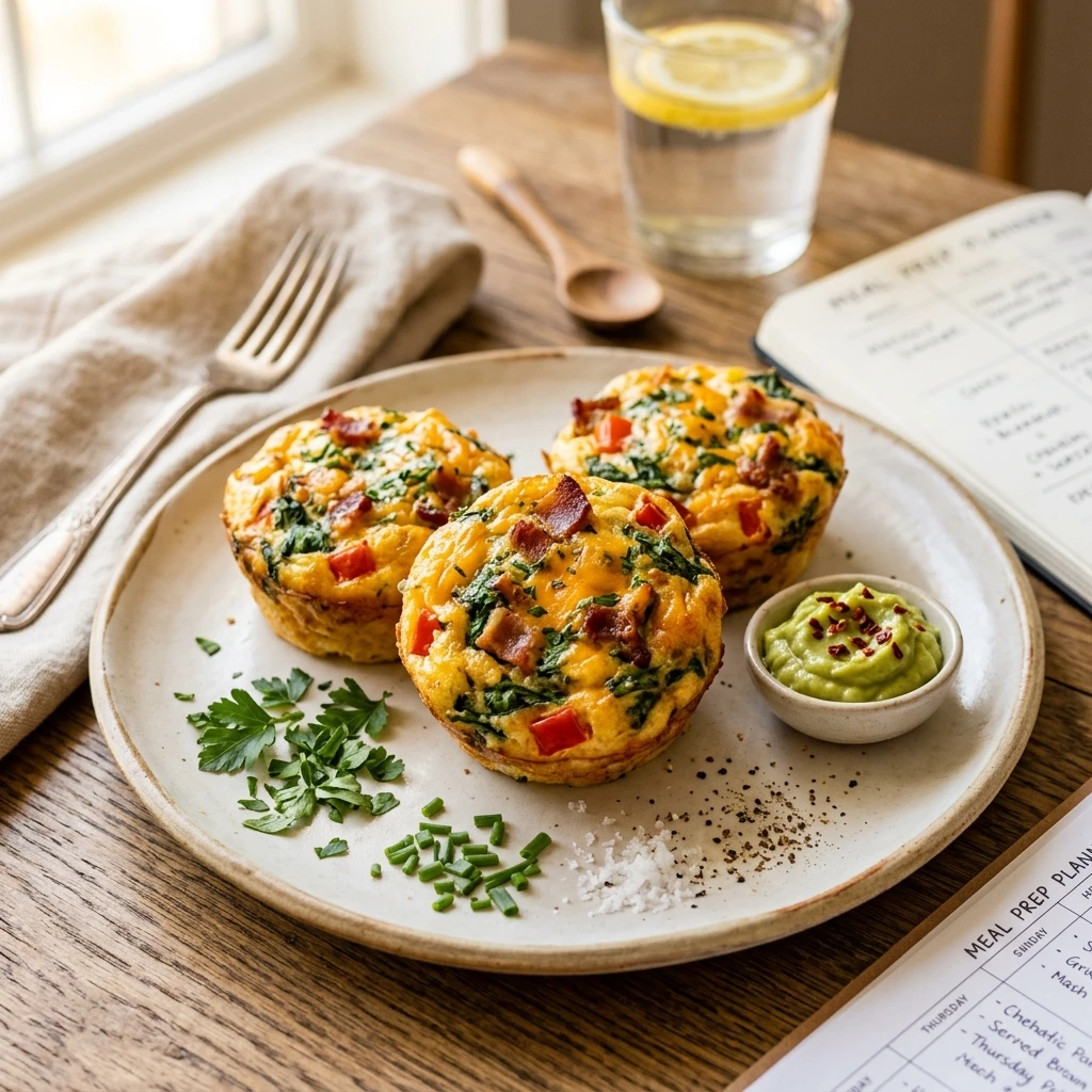 Keto Egg Muffins Breakfast Meal Prep