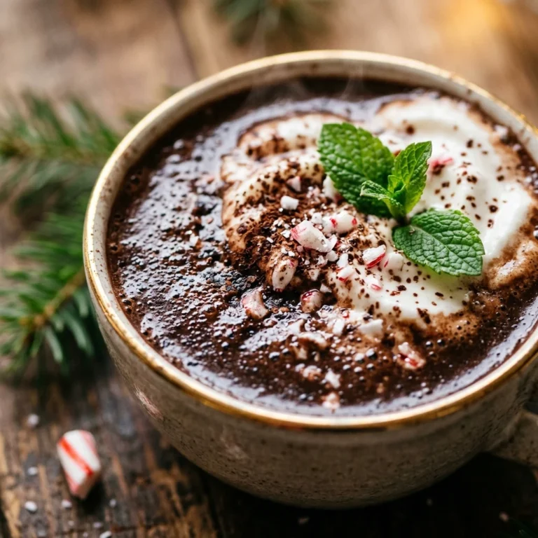 Keto Peppermint Hot Chocolate - Healthy Christmas Drink