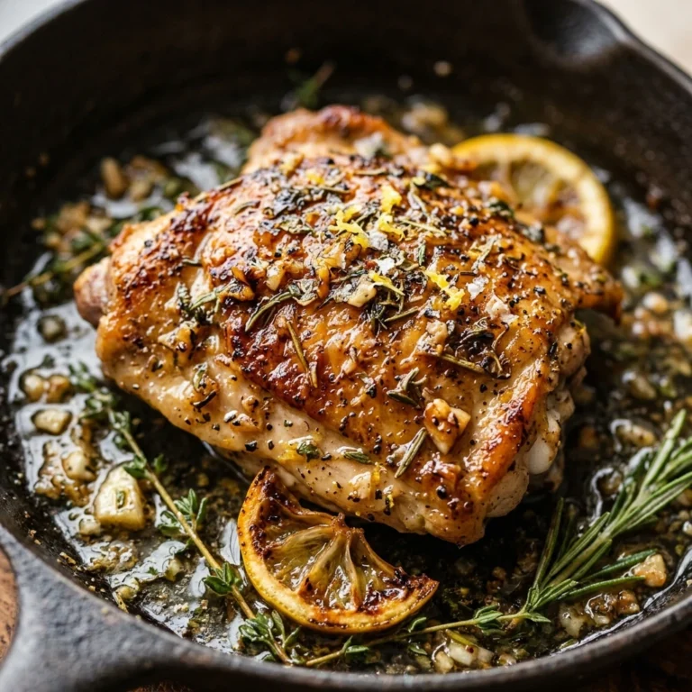 Lemon Herb Chicken Skillet One Pan