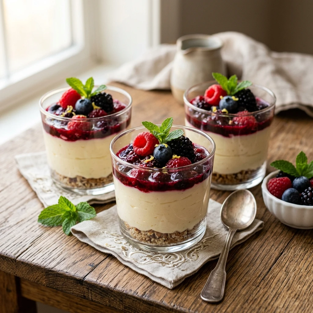Low Carb Berry Cheesecake Cups No Bake