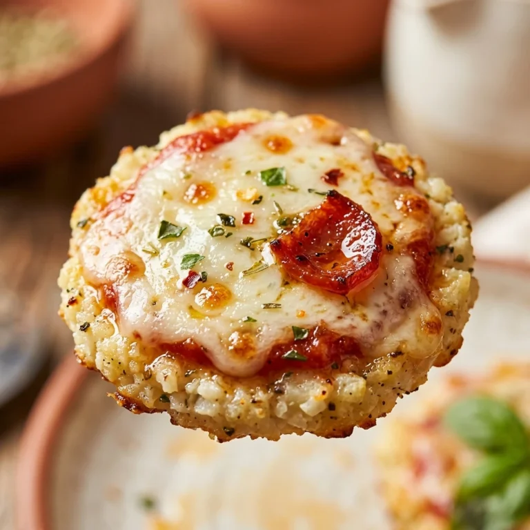 Low Carb Cauliflower Pizza Bites