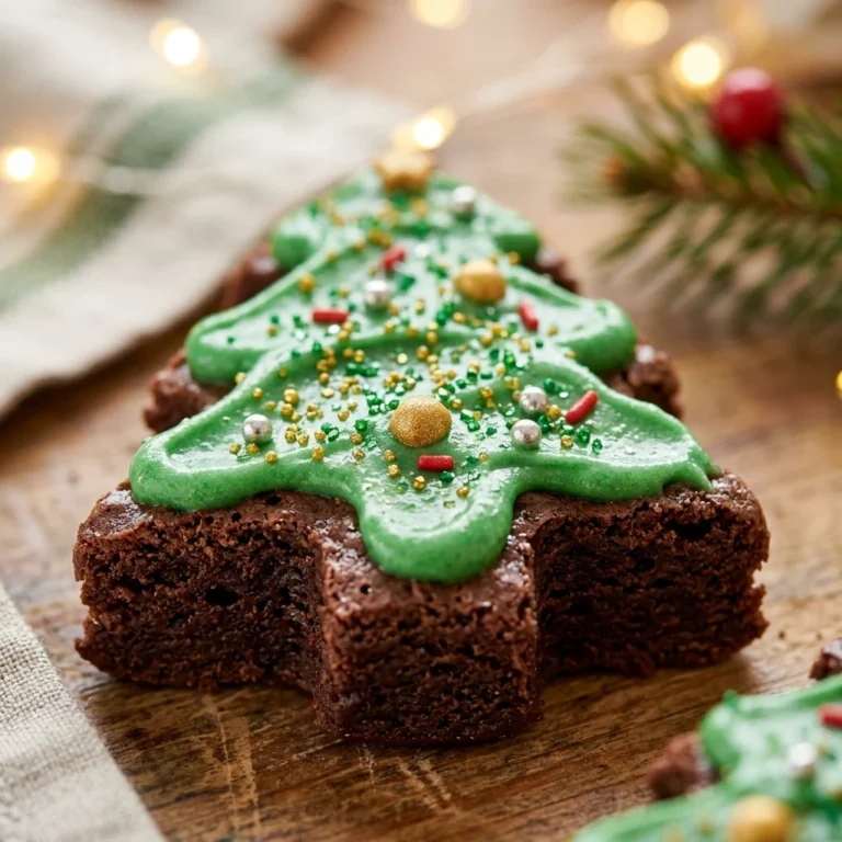 Low Carb Christmas Tree Brownies - Keto Meal Prep