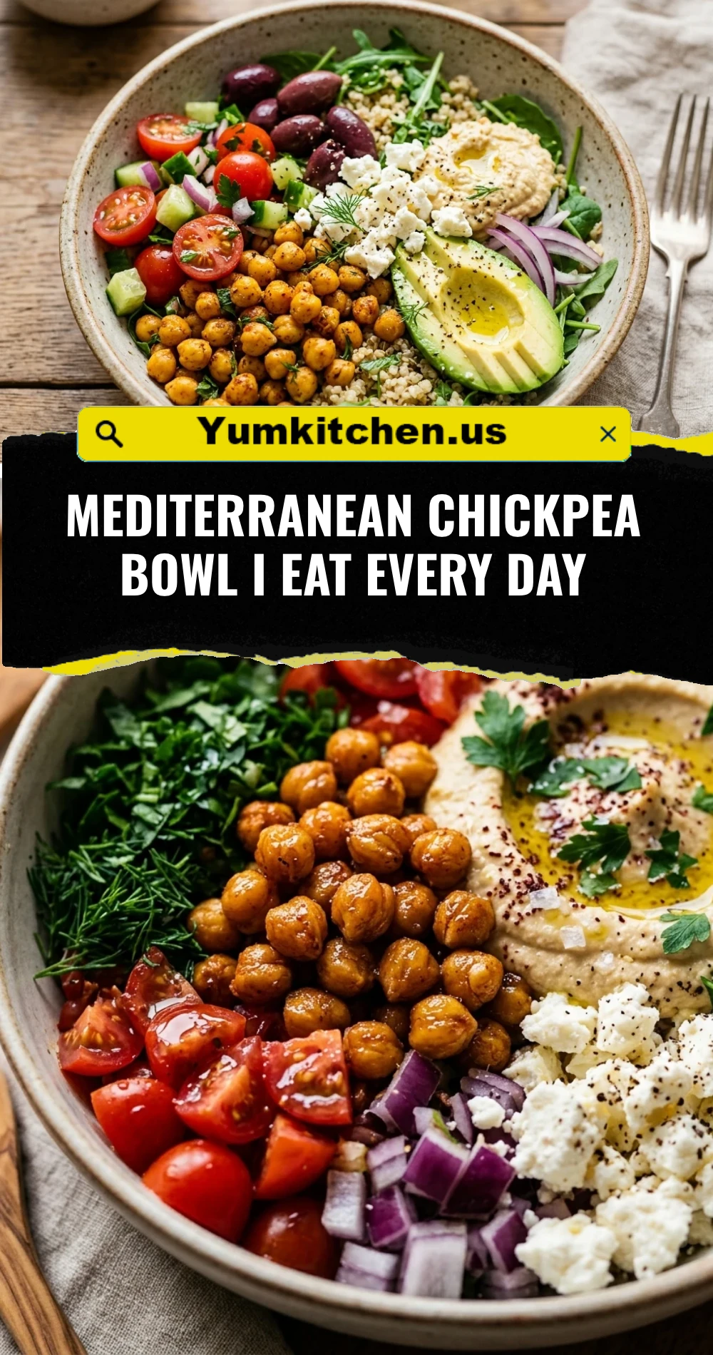 Mediterranean Chickpea Bowl I Eat Every Day