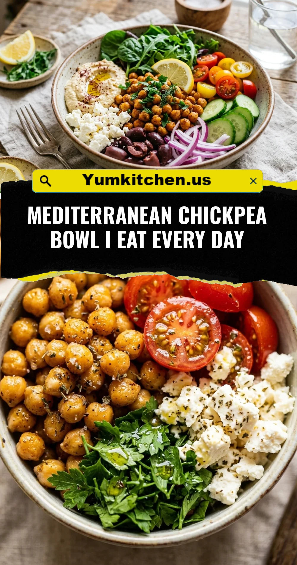 Mediterranean Chickpea Bowl I Eat Every Day