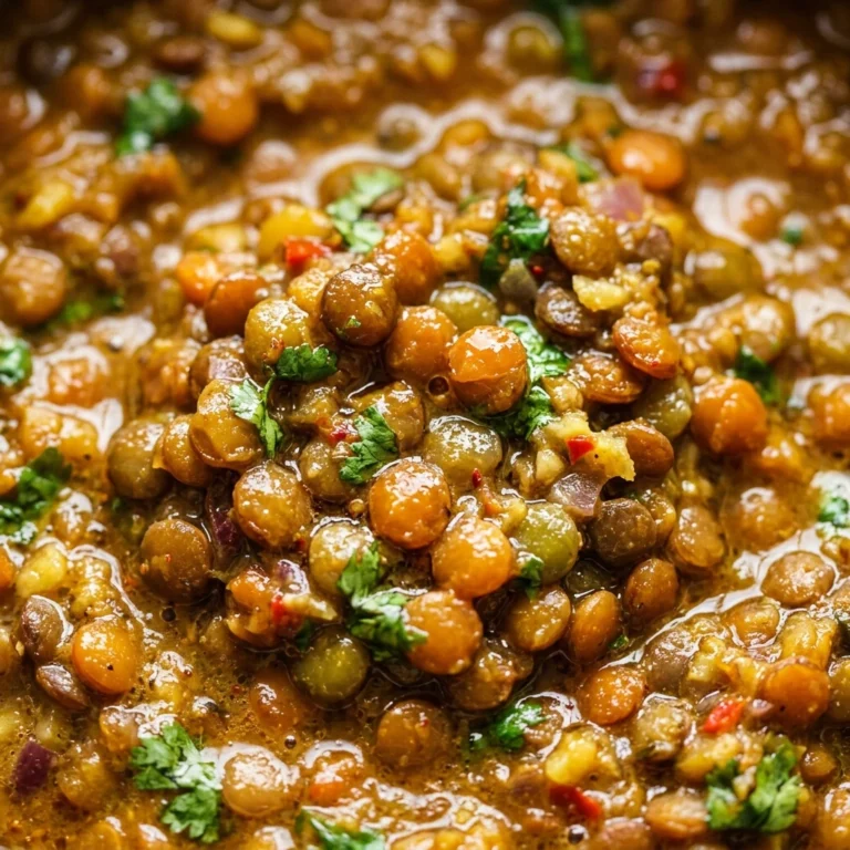 One Pot Lentil Curry High Protein
