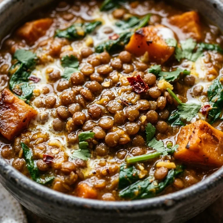 One Pot Lentil Curry High Protein