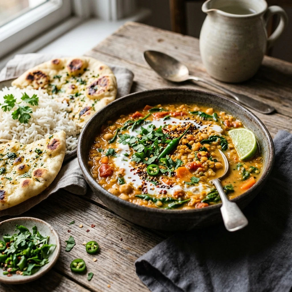 One Pot Lentil Curry High Protein