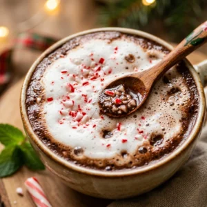 Peppermint Hot Chocolate – Christmas Drinks Healthy